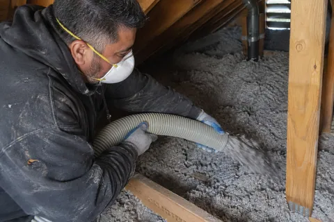 Attic Cellulose Insulation Installation in Oakland Bungalow