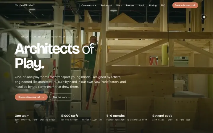 Custom playroom design & build site built by RuggedDemand